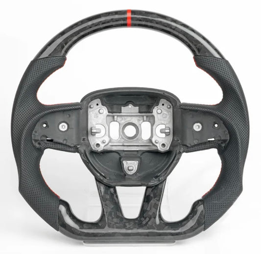 DODGE CHALLENGER/CHARGER/DURANGO 2015-2023 | CARBON FIBER STEERING WHEEL + LED OPTIONS