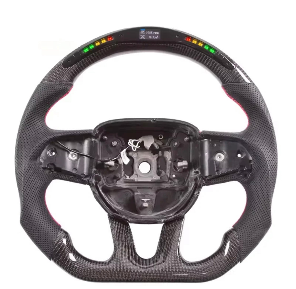 DODGE CHALLENGER/CHARGER/DURANGO 2015-2023 | CARBON FIBER STEERING WHEEL + LED OPTIONS