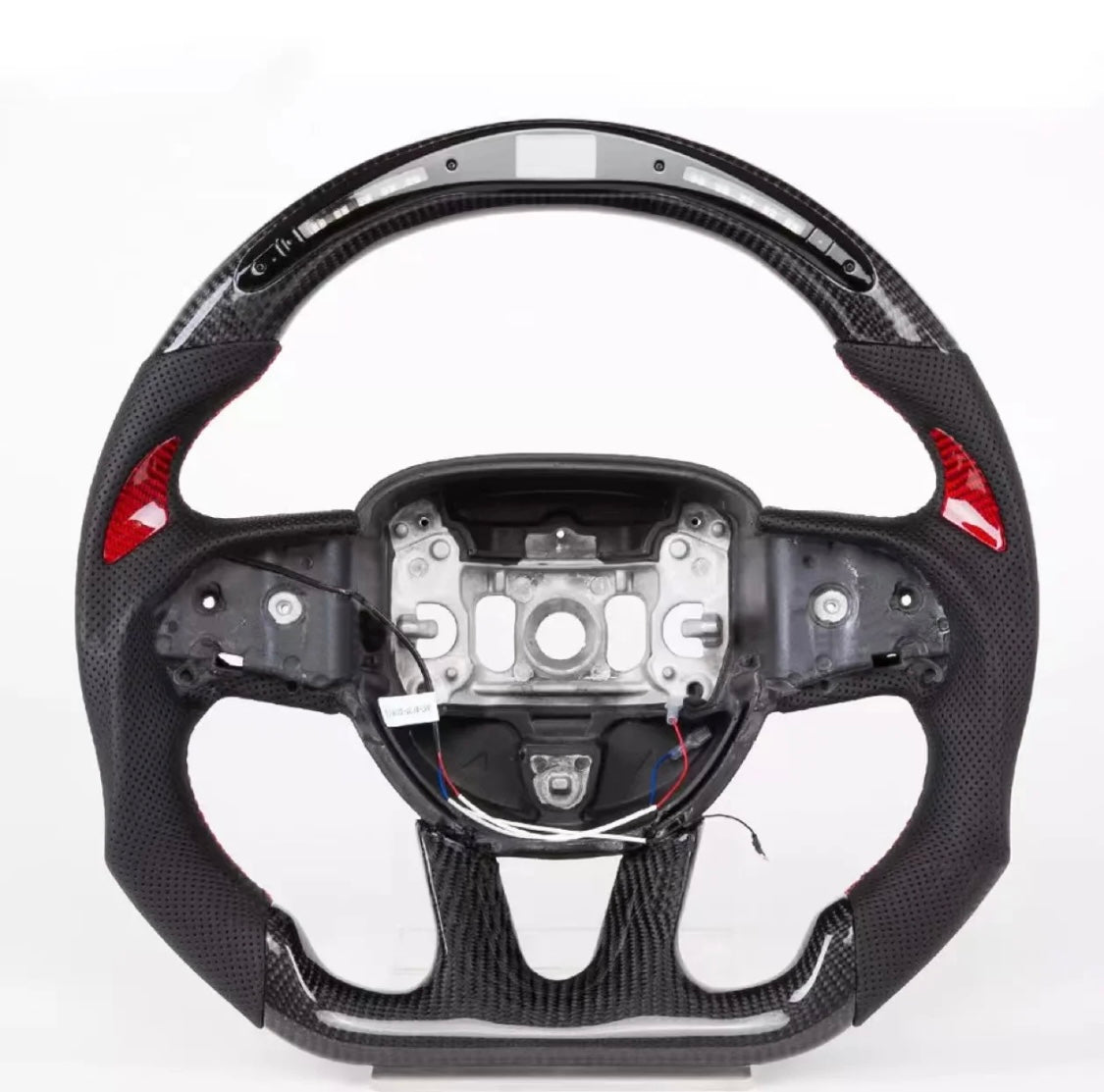 DODGE CHALLENGER/CHARGER/DURANGO 2015-2023 | CARBON FIBER STEERING WHEEL + LED OPTIONS