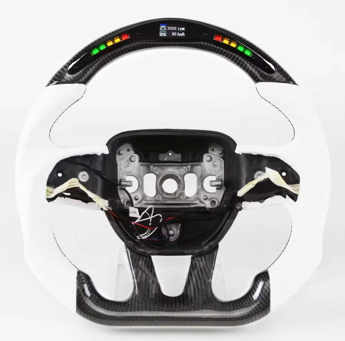 DODGE CHALLENGER/CHARGER/DURANGO 2015-2023 | CARBON FIBER STEERING WHEEL + LED OPTIONS